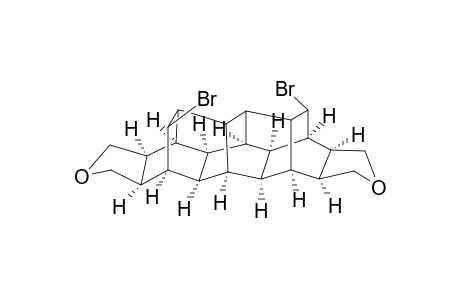 (1.alpha.,8.alpha.,9.alpha.,13.alpha.14.alpha.,15.alpha.,16.alpha.,17.alpha.,18.alpha.,19.alpha.,20.alpha.,24.alpha.,25.alpha.26.alpha.)-endo-2,endo-7-Dibromo-11,22-dioxadecacyclo[13.9.0(3,9).0(4,25).0(5,17).0(6,14).0(8.16).0(9,13).0(18,26).0(20,24)]hexaeicosane