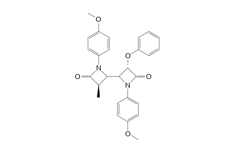 (3S*,4S*,3'R*,4'S*)-1-PARA-ANISYL-4-(1'-PARA-ANISYL-2'-OXO-3'-PHENOXYAZETIDIN-4'-YL)-3-METHYLAZETIDIN-2-ONE