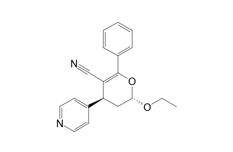 (2R*,4R*)-(+/-)-2-ETHOXY-6-PHENYL-4-(4-PYRIDYL)-3,4-DIHYDRO-2H-PYRAN-5-CARBONITRILE