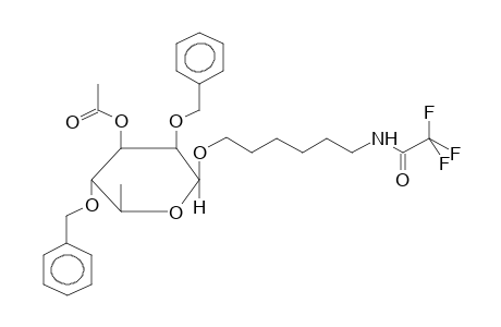 6-TRIFLUOROACETAMIDOHEXYL 3-O-ACETYL-2,4-DI-O-BENZYL-BETA-L-RHAMNOPYRANOSIDE