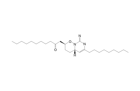 (2-BETA,4A-BETA)-1-[2-(8-AMINO-2,3,4,4A-TETRA-HYDRO-6-NONYL-PYRIMIDO-[3,4-B]-[1,2]-OXAZINIL)]-2-UNDECANONE