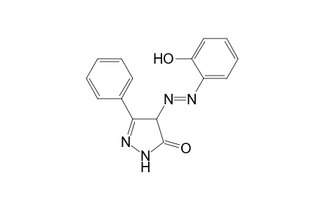 (E)-4-((2-hydroxyphenyl)diazenyl)-3-phenyl-1H-pyrazol-5(4H)-one