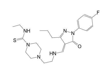 1-piperazinecarbothioamide, N-ethyl-4-[2-[[(E)-[1-(4-fluorophenyl)-1,5-dihydro-5-oxo-3-propyl-4H-pyrazol-4-ylidene]methyl]amino]ethyl]-