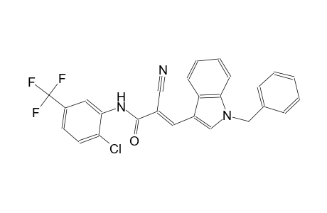 (2E)-3-(1-benzyl-1H-indol-3-yl)-N-[2-chloro-5-(trifluoromethyl)phenyl]-2-cyano-2-propenamide