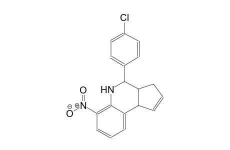 3H-cyclopenta[c]quinoline, 4-(4-chlorophenyl)-3a,4,5,9b-tetrahydro-6-nitro-