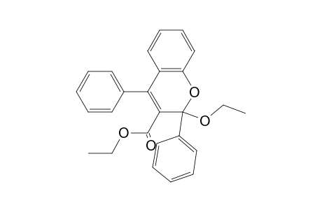 2H-1-Benzopyran-3-carboxylic acid, 2-ethoxy-2,4-diphenyl-, ethyl ester