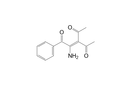 3-acetyl-2-amino-1-phenyl-2-pentene-1,4-dione