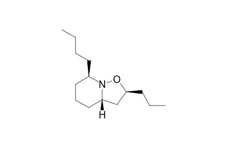 (+/-)-7S*-BUTYL-2R*-PROPYL-3AR*-3AH-HEXAHYDROPYRIDO-[1,2-B]-ISOXAZOLE