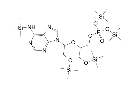 Phosphoric acid, 2-(trimethylsiloxy)-2-[2-(trimethylsiloxy)-1-[6-[(trimethylsilyl)amino]-9H-purin-9-yl]ethoxy]propyl bis(trimethylsilyl) ester