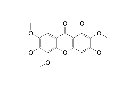 1,3,6-TRIHYDROXY-2,5,7-TRIMETHOXY-XANTHONE