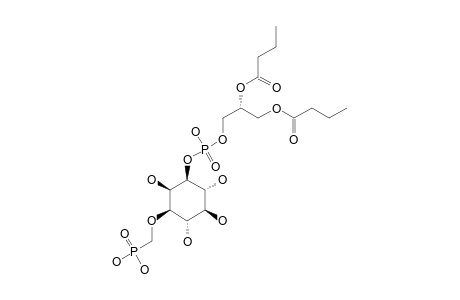 1D-O-(1,2-DI-O-BUTANOYL-SN-(2S)-GLYCEROL-3-PHOSPHO)-3-(METHYLENEPHOSPHONATE)-MYO-INOSITOL