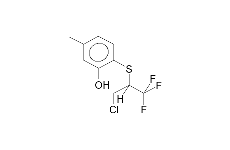 2-(1-TRIFLUOROMETHYL-2-CHLOROETHYLTHIO)-5-METHYLPHENOL