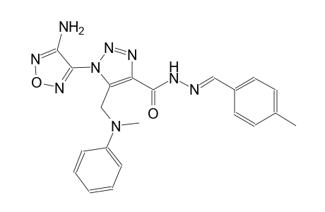 1-(4-amino-1,2,5-oxadiazol-3-yl)-5-[(methylanilino)methyl]-N'-[(E)-(4-methylphenyl)methylidene]-1H-1,2,3-triazole-4-carbohydrazide