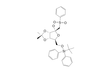 5-O-(TERT.-BUTYL-DIPHENYLSILYL)-1'-(BENZENESULFONYLMETHYLENE)-2',3'-O-ISOPROPYLIDENE-ALPHA-D-RIBOFURANOSIDE