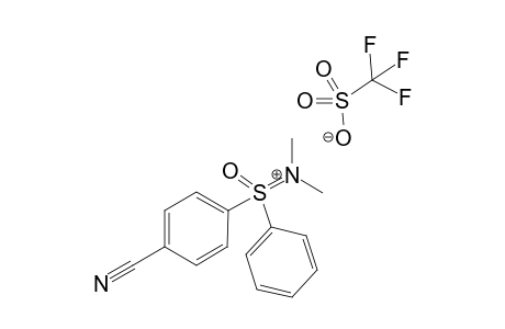 N-[(4-Cyanophenyl)(oxo)(phenyl)-lamda6-sulfaneylidene]-N-methylmethanaminium trifluoromethanesulfonate