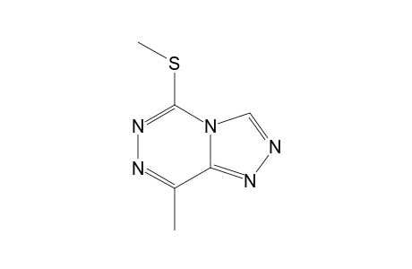 8-METHYL-5-(METHYLTHIO)-s-TRIAZOLO[4,3-d]-as-TRIAZINE