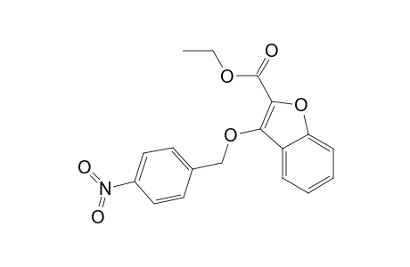 2-Benzofurancarboxylic acid, 3-[(4-nitrophenyl)methoxy]-, ethyl ester