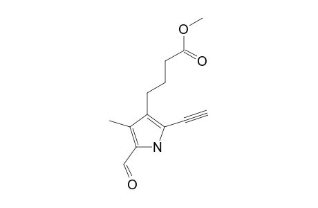 METHYL-(2-FORMYL-3-METHYL-5-ETHYNYL-1H-PYRROLYL)-4-BUTANOATE