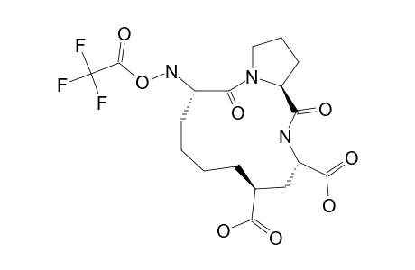 (3S,8R,10S,13S)-3-AMINO-1,11-DIAZA-8,10-CARBOXY-2,12-OXOBICYCLO-[13.3.0]-HEXADECANE-TRIFLUOROACETATE-SALT