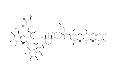 VACCEGOSIDE-B;3-O-BETA-GALACTOPYRANOSYL-(1->2)-[GALACTOPYRANOSYL-(1->3)]-[ARABINOPYRANOSYL-(1->6)]-GLUCURONOPYRANOSYL,28-O-XYLOPYRANOSYL-(1->4)-R