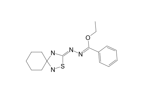 5-(ALPHA-ETHOXYBENZYLIDENEHYDRAZONO)-3,3-PENTAMETHYLEN-1,2,4-THIADIAZOLIDINE