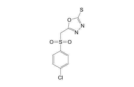 5-[(4-CHLOROPHENYL)-SULFONYLMETHYL]-[1,3,4]-OXADIAZOLE-2-THIOL