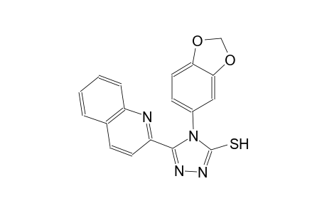 4-(1,3-benzodioxol-5-yl)-5-(2-quinolinyl)-4H-1,2,4-triazol-3-yl hydrosulfide