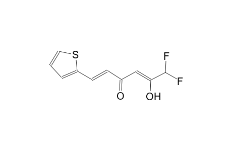 (1E,4Z)-6,6-difluoro-5-hydroxy-1-(2-thienyl)-1,4-hexadien-3-one