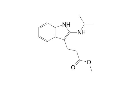 Methyl 2-[N-isopropylamino]-3-indolylpropanoate