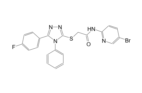 N-(5-bromo-2-pyridinyl)-2-{[5-(4-fluorophenyl)-4-phenyl-4H-1,2,4-triazol-3-yl]sulfanyl}acetamide