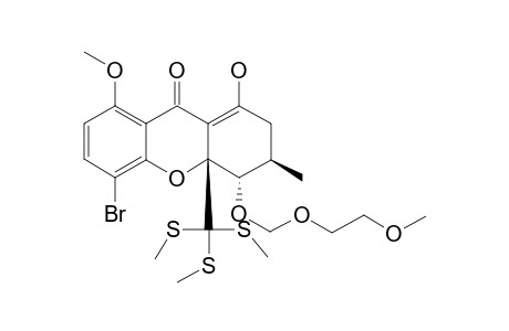 #60;(3R,4S)-5-BROMO-1-HYDROXY-8-METHOXY-4-[(2-METHOXYETHOXY)-METHOXY]-3-METHYL-4A-[TRIS-(METHYLTHIO)-METHYL]-4,4A-DIHYDRO-2H-XANTHEN-9(3H)-ONE;TRANS-ISOMER