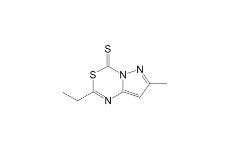 2-ETHYL-7-METHYLPYRAZOLO-[1,5-C]-[1,3,5]-THIADIAZINE-4-THIONE