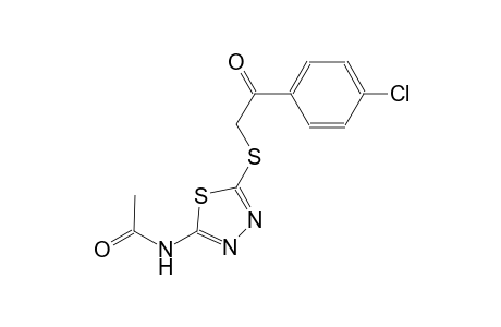 N-(5-{[2-(4-chlorophenyl)-2-oxoethyl]sulfanyl}-1,3,4-thiadiazol-2-yl)acetamide