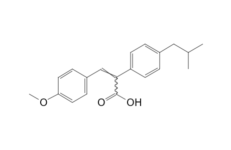 2-(p-isobutylphenyl)-3-(p-methoxyphenyl)acrylic acid