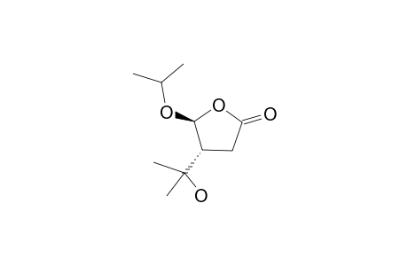 (+/-)-4-(1'-HYDROXY-1'-METHYLETHYL)-5-ISOPROPOXYTETRAHYDROFURAN-2-ONE