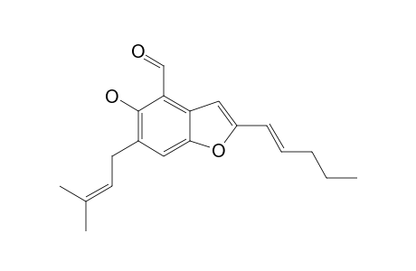 2-(2',3-EPOXY-1',3'-HEPTADIENYL)-6-HYDROXY-5-(3-METHYL-2-BUTENYL)-BENZALDEHYDE