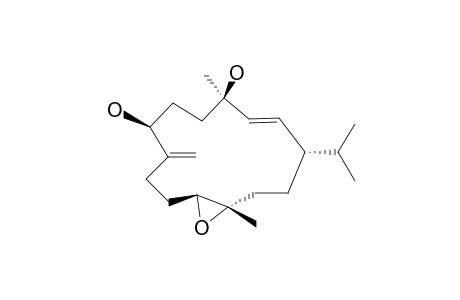 (1S,2E,4R,7R)-11,12-EPOXY-2,8(19)-CEMBRADIENE-4,7-DIOL