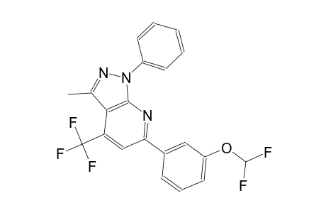 difluoromethyl 3-[3-methyl-1-phenyl-4-(trifluoromethyl)-1H-pyrazolo[3,4-b]pyridin-6-yl]phenyl ether