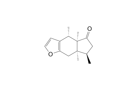 5H-Indeno[5,6-b]furan-5-one, 4,4a,6,7,7a,8-hexahydro-4,4a,7,7a-tetramethyl-, [4R-(4.alpha.,4a.alpha.,7.beta.,7a.alpha.)]-