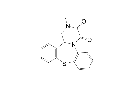 2-methyl-1,3,4,14b-tetrahydro-2H-pyrazino[1,2-d]dibenzo[b,f][1,4]thiazepin-3,4-dione