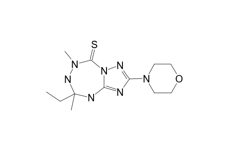 6,8-DIMETHYL-8-ETHYL-2-MORPHOLINO-5,6,7,8-TETRAHYDRO-[1,2,4]-TRIAZOLO-[1,5-D]-[1,2,4,6]-TETRAZEPINE-5-(9H)-THIONE