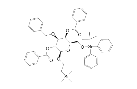 2-(TRIMETHYLSILYL)-ETHYL-2,4-DI-O-BENZOYL-3-O-BENZYL-6-O-(TERT.-BUTYLDIPHENYLSILYL)-BETA-D-GALACTOPYRANOSIDE