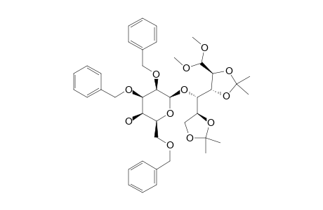 4-O-(2,3,6-TRI-O-BENZYL-BETA-D-TALOPYRANOSYL)-2,3:5,6-DI-O-ISOPROPYLIDENE-ALDEHYDO-D-GLUCOSE-DIMETHYL-ACETAL