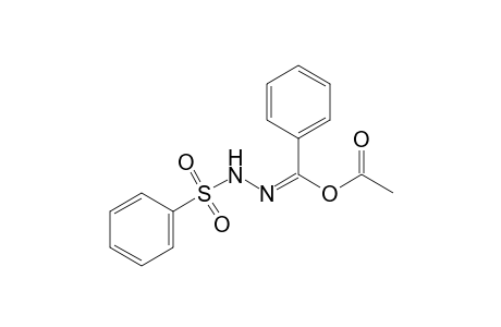 Benzenesulfonic acid, (.alpha.-hydroxybenzylidene)hydrazide, acetate (ester)