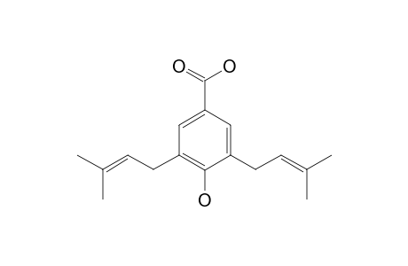 4-HYDROXY-3,5-BIS-(3-METHYL-2-BUTENYL)-BENZOIC_ACID