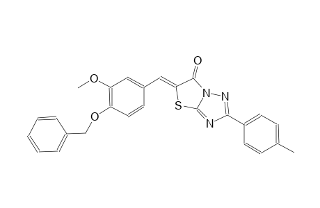 thiazolo[3,2-b][1,2,4]triazol-6(5H)-one, 5-[[3-methoxy-4-(phenylmethoxy)phenyl]methylene]-2-(4-methylphenyl)-, (5Z)-