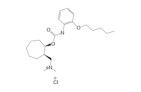 (+/-)-(CIS)-N,N-DIMETHYL-2-(2-PENTYLOXY-PHENYL-CARBAMOYLOXY)-CYCLOHEPTHYL-METHYLAMMONIUM-CHLORIDE