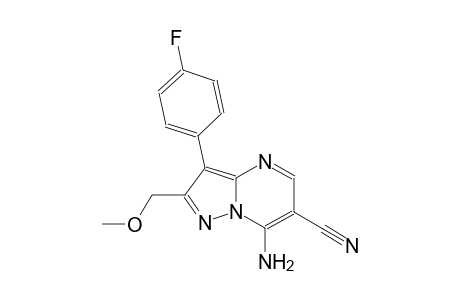 pyrazolo[1,5-a]pyrimidine-6-carbonitrile, 7-amino-3-(4-fluorophenyl)-2-(methoxymethyl)-