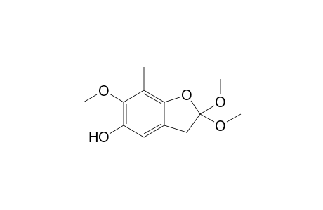 2,2,6-trimethoxy-7-methyl-3H-1-benzofuran-5-ol