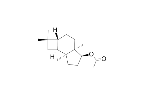 (1S,2S,5R,8R,9S)-1,4,4,8-TETRAMETHYLTRICYCLO-[6.3.0.0(2,5)]-UNDECAN-9-BETA-YL-ACETATE